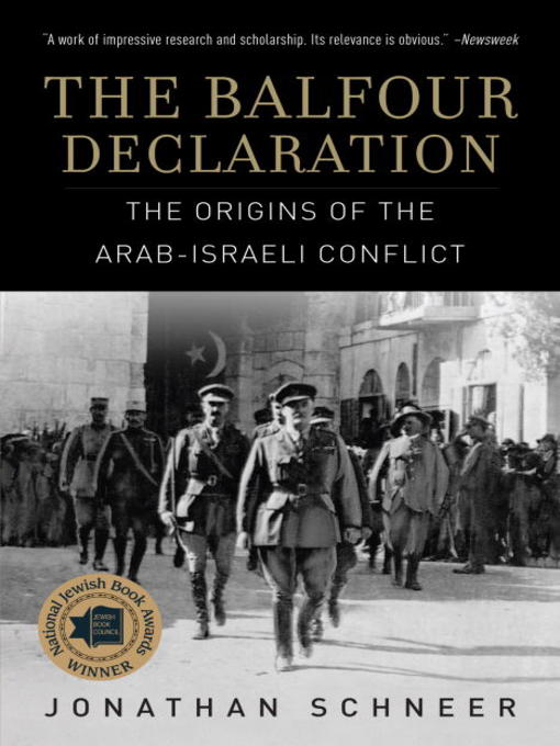 Title details for The Balfour Declaration by Jonathan Schneer - Available